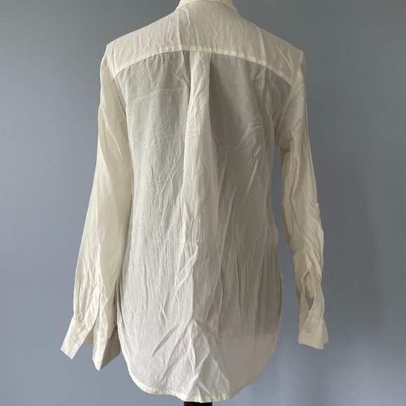 Ann Taylor White Silk Blouse - Picture 2 of 4